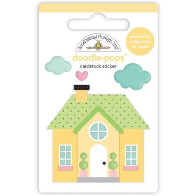 Doodlebug My Happy Place Doodle-Pops Sticker - Cozy Cottage